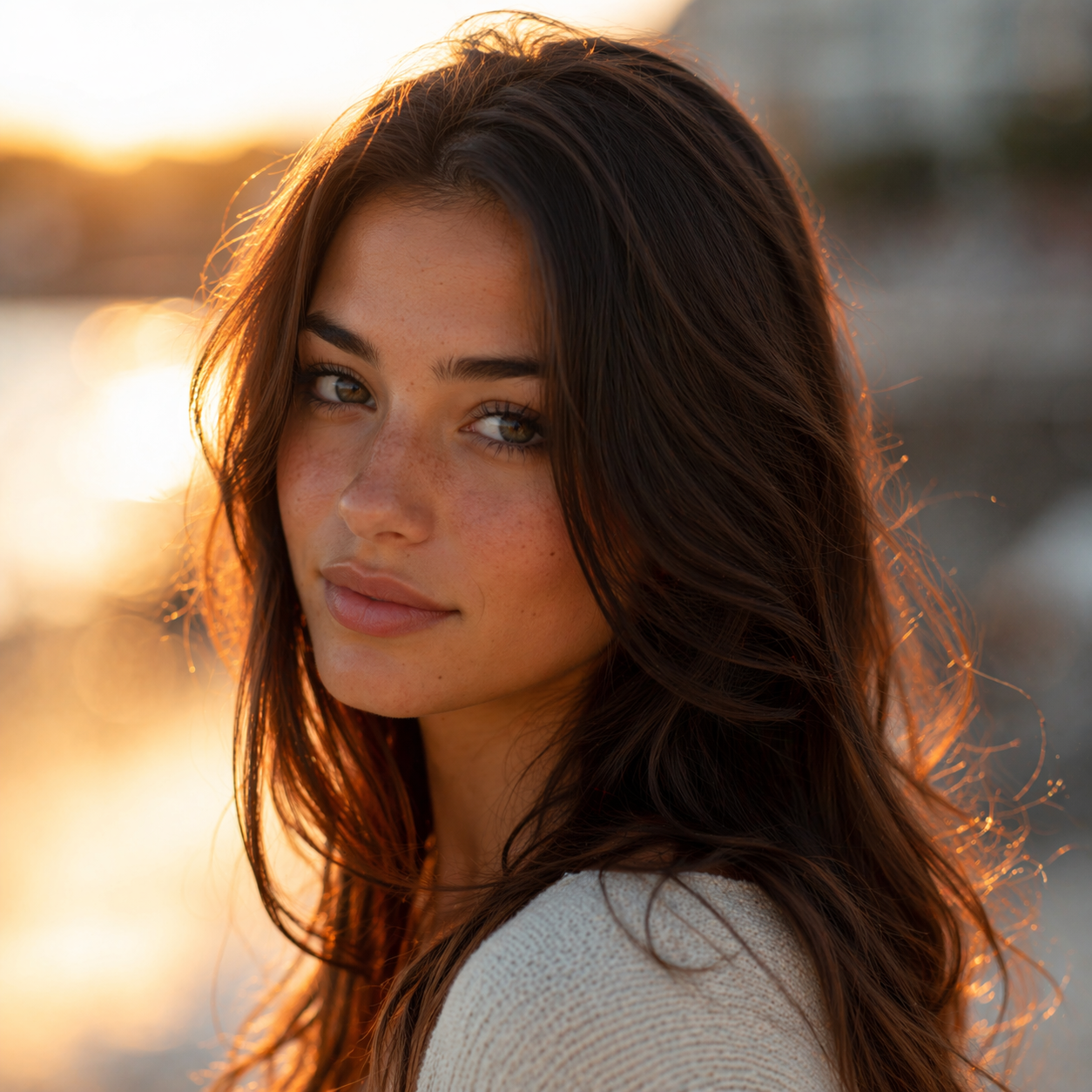 Портрет, естественный свет, малая глубина резкости