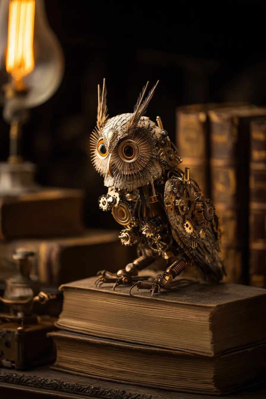 Mechanical owl — GPT Image