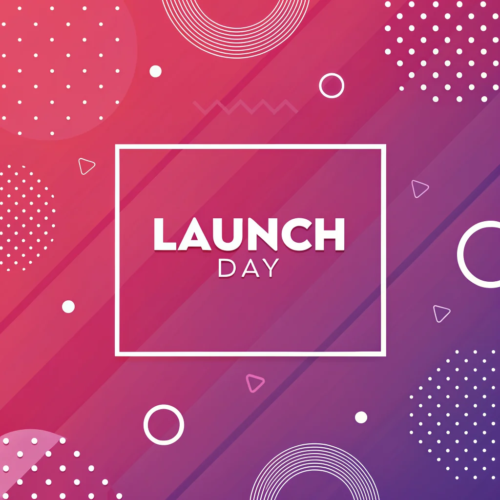 Social media banner for tech startup launch