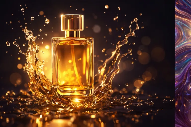 Luxury perfume product shot — Stable Diffusion
